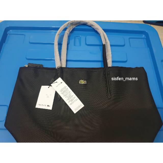 Jual Lacoste Tote Bag Black Shopee Indonesia
