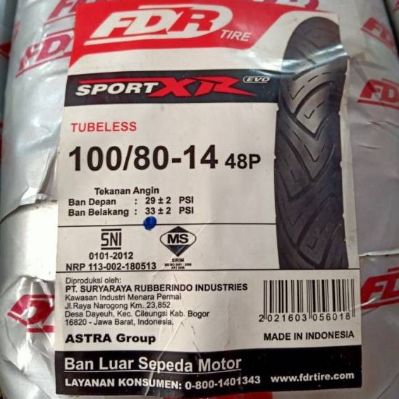 Ban  Motor FDR SPORT XR EVO 100 / 80 Ring 14