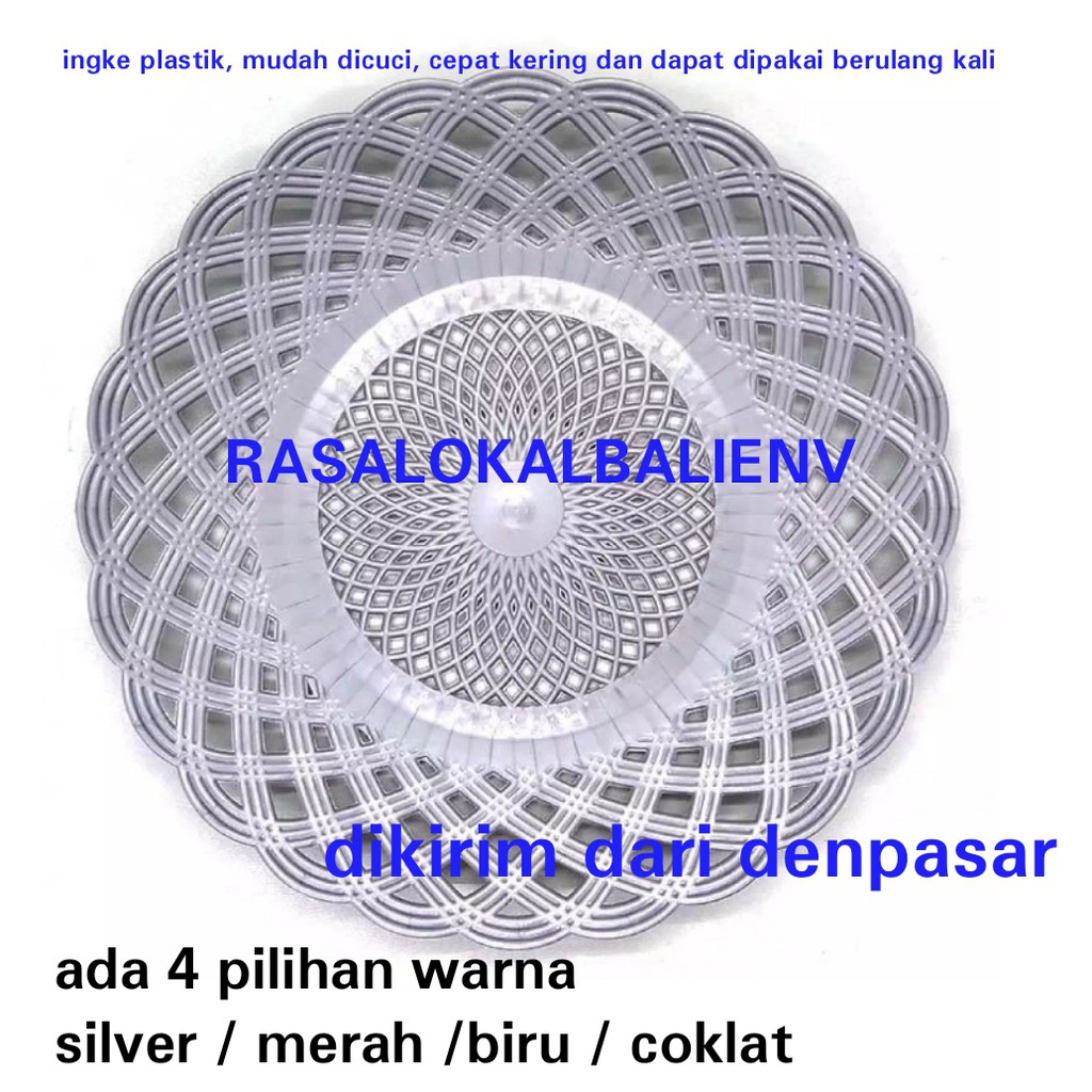 INGKE PLASTIK, INGKE MAKAN, INGKE ROTAN, PIRING MAKAN, PIRING PLASTIK