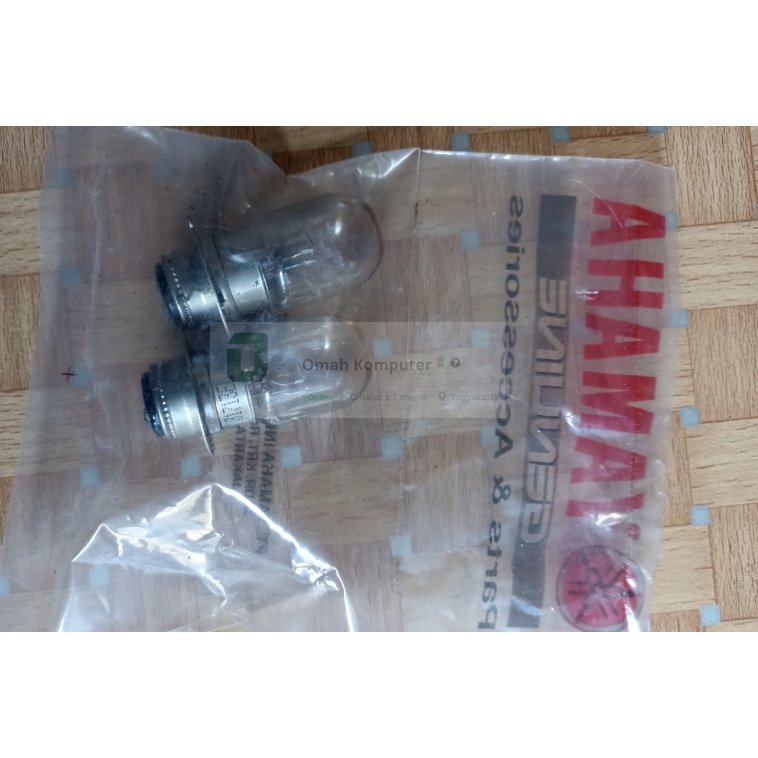 Bohlam lampu depan sepeda motor standard 12v 18w / Lampu motor murah sepasang