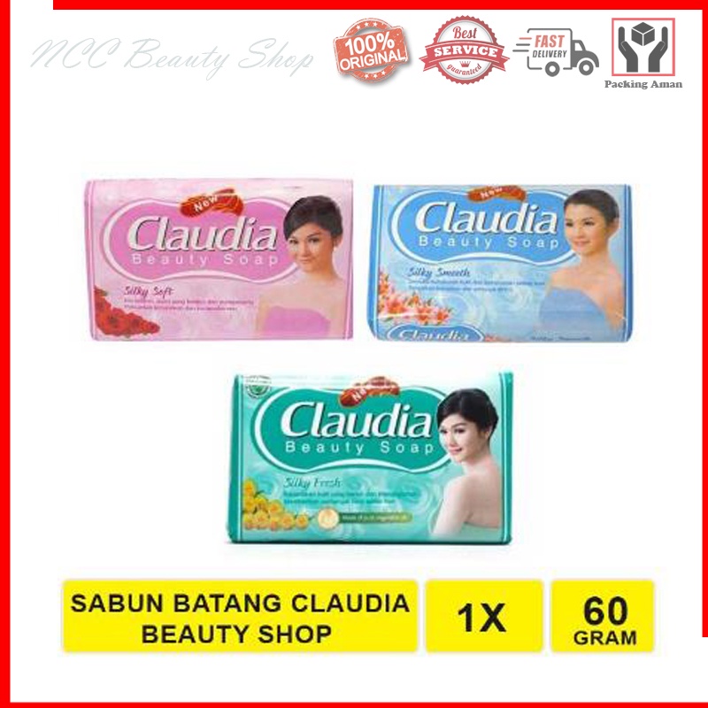 * NCC * Claudia Sabun Mandi Batang Natural Protection Antibacterial Beauty Soap by Tempo - Netto 60 gr