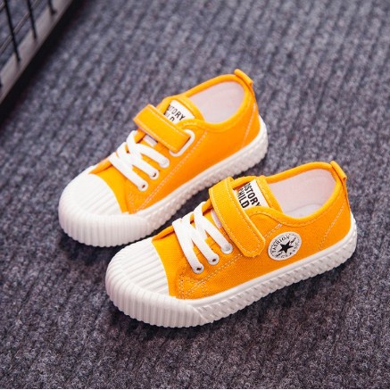 littlekiddoss SH19102 Sepatu Kanvas Anak Sepatu Star Perekat Tali Import Termurah 22-37