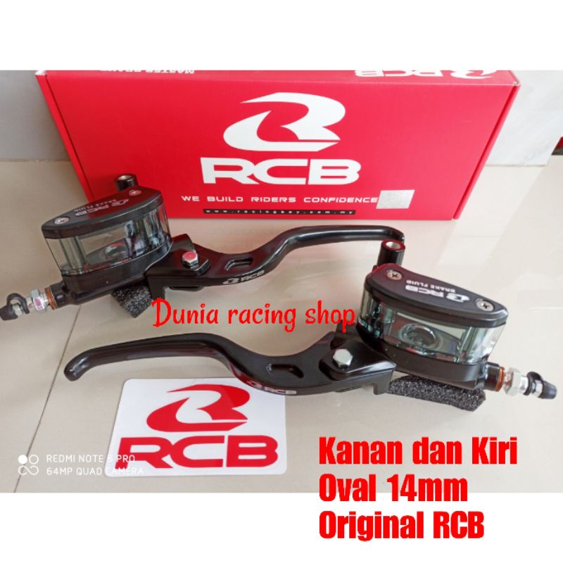 Master rem RCB Nmax kanan kiri Oval 14mm Sepasang Original RCB