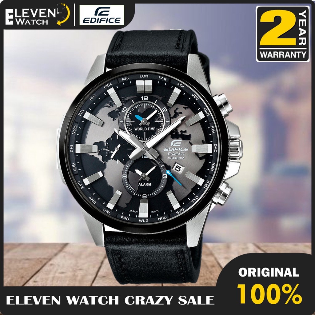 Jam Tangan Casio Pria Edifice EFR-303L-1AV / EFR303L-1AV  Garansi 2Th