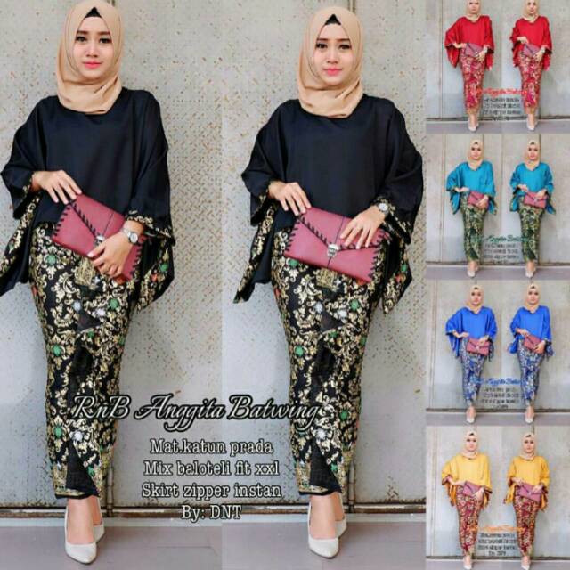 Batik moderen hijab bluse dress batik sarimbit batik kebaya