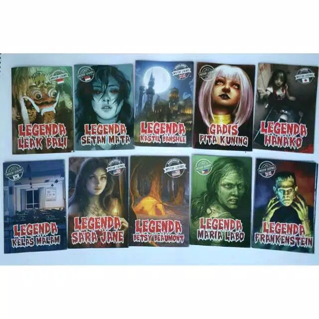 Komik Horor Mini Berwarna Dapat 10 buku legenda misteri