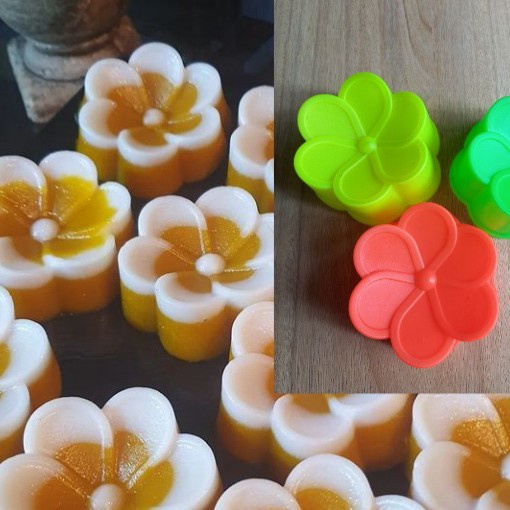 Cetakan Puding Plastik Motif Bunga Jasmine  Cetakan Bolu Kukus Kue Talam