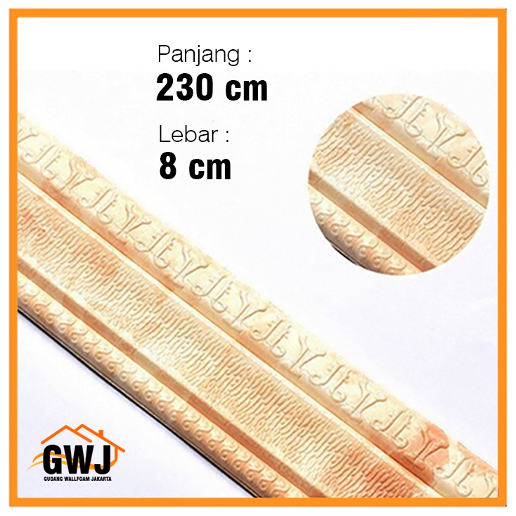 GWJ- List Wallpaper Foam 230x8cm Tebal 8mm