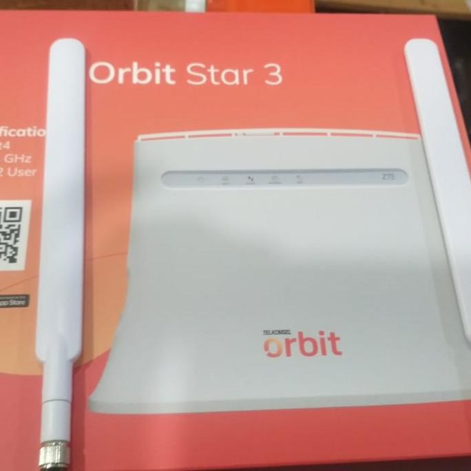 Telkomsel Orbit Star 3 Unlock ZTE MF283U Modem Wifi Router 4G + Antena