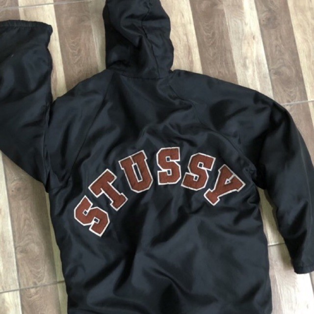 VINTAGE JAKET HOODED PARKA STUSSY 90s (SUPER RARE)