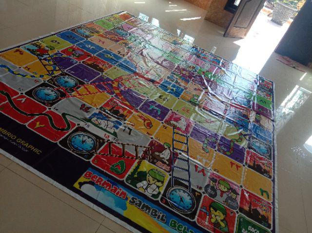 [2,5 M X 3 M] Ular Tangga Anak Sholeh Seri 3 Ukuran L Karpet Jumbo Raksasa