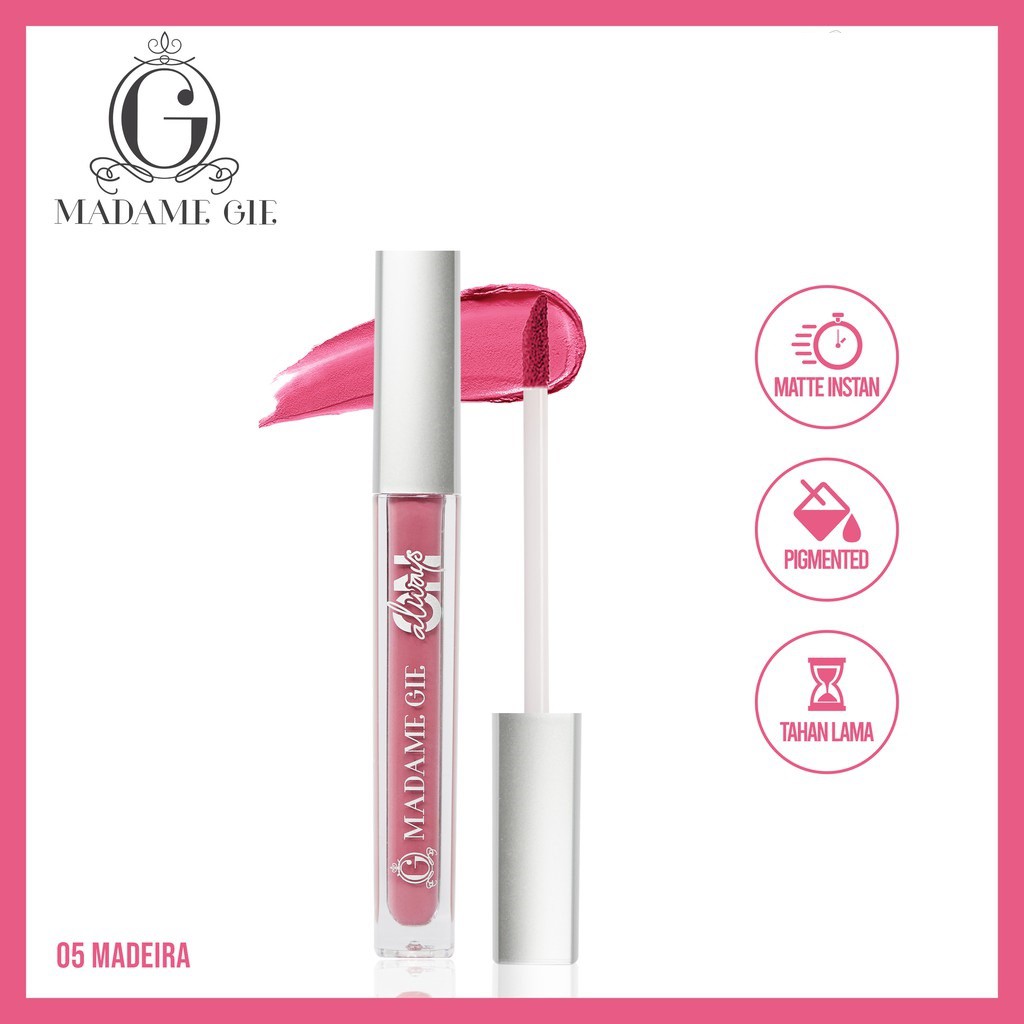 POKY - Madame Gie Always On Lip Cream - MakeUp Lip Cream Lipstik