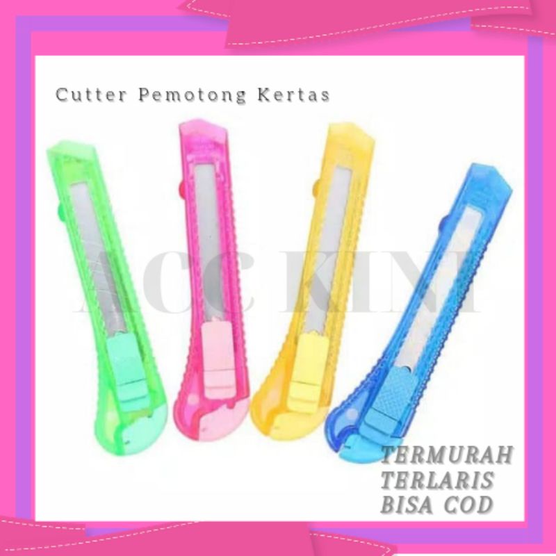 

AccKini - Cutter Pemotong Kertas / Pisau Potong / Pisau Cutter Besar Pisau Cutter Serbaguna Termurah Bisa COD