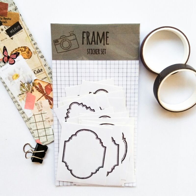 

[Jinjukuki] Vintage Frame Sticker Set 20 Pack