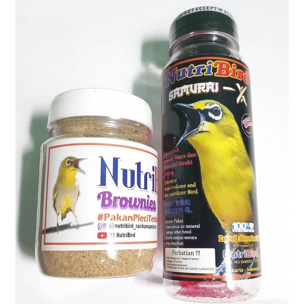 1 PAKET BROWNIES PLECI &amp; SAMURAI-X NUTRIBIRD