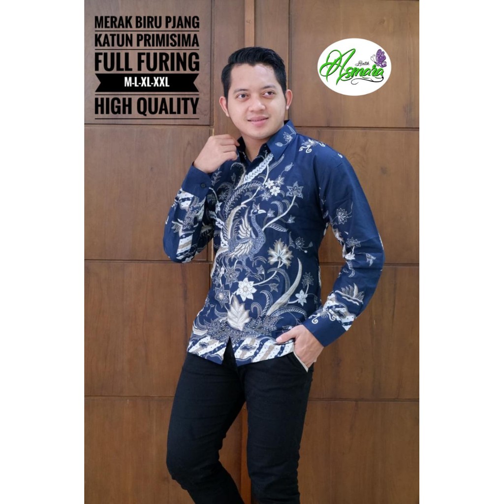 MERAK BIRU ASMARA BATIKSOLOAMANAH KEMEJA BAJU BATIK PRIA SOLO LENGAN PANJANG PENDEK LAPIS FURING ATASAN BATIK PREMIUM MODERN KATUN HALUS ARYAK DRAJAT MERAH ALENGKA PINK BRAMANTYO BIRU SRIKANDI MERAK AJI ARGO LAWU ANGGORO CATUR LASEM SETRO BASOPI SOGAN