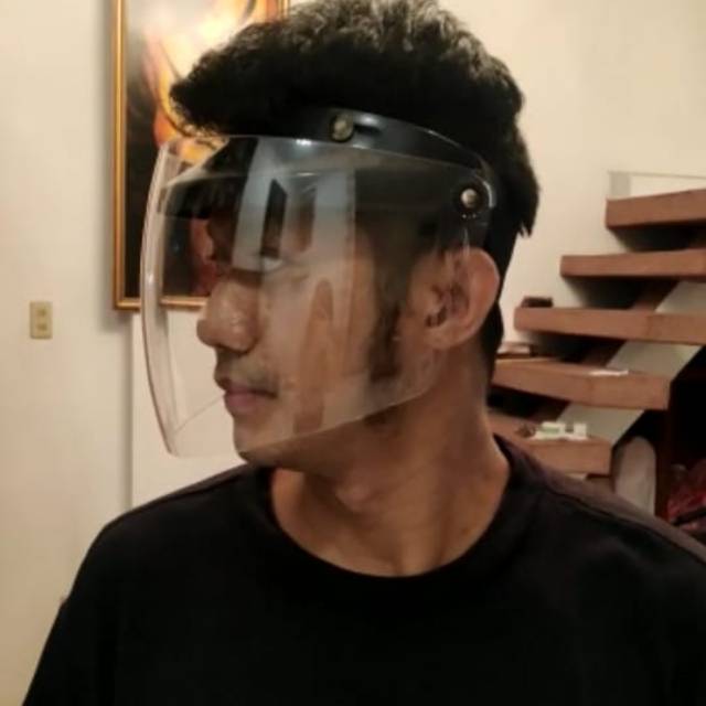 FACESHIELD PELINDUNG WAJAH FACE SHIELD APD HELM FACE SHIELD MUKA APD A1