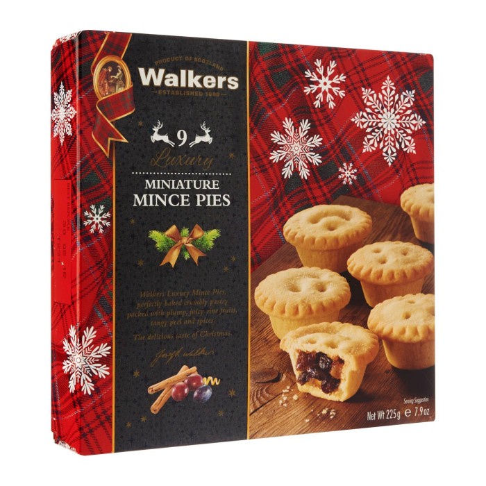 

Walkers Carton 9 Luxury Miniature Mincemeat Tarts 225G