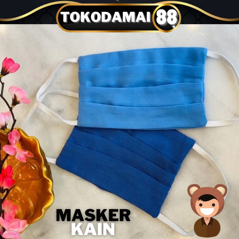 Masker Bahan Tali Karet bisa di cuci/MURAH ECER &amp; GROSIR