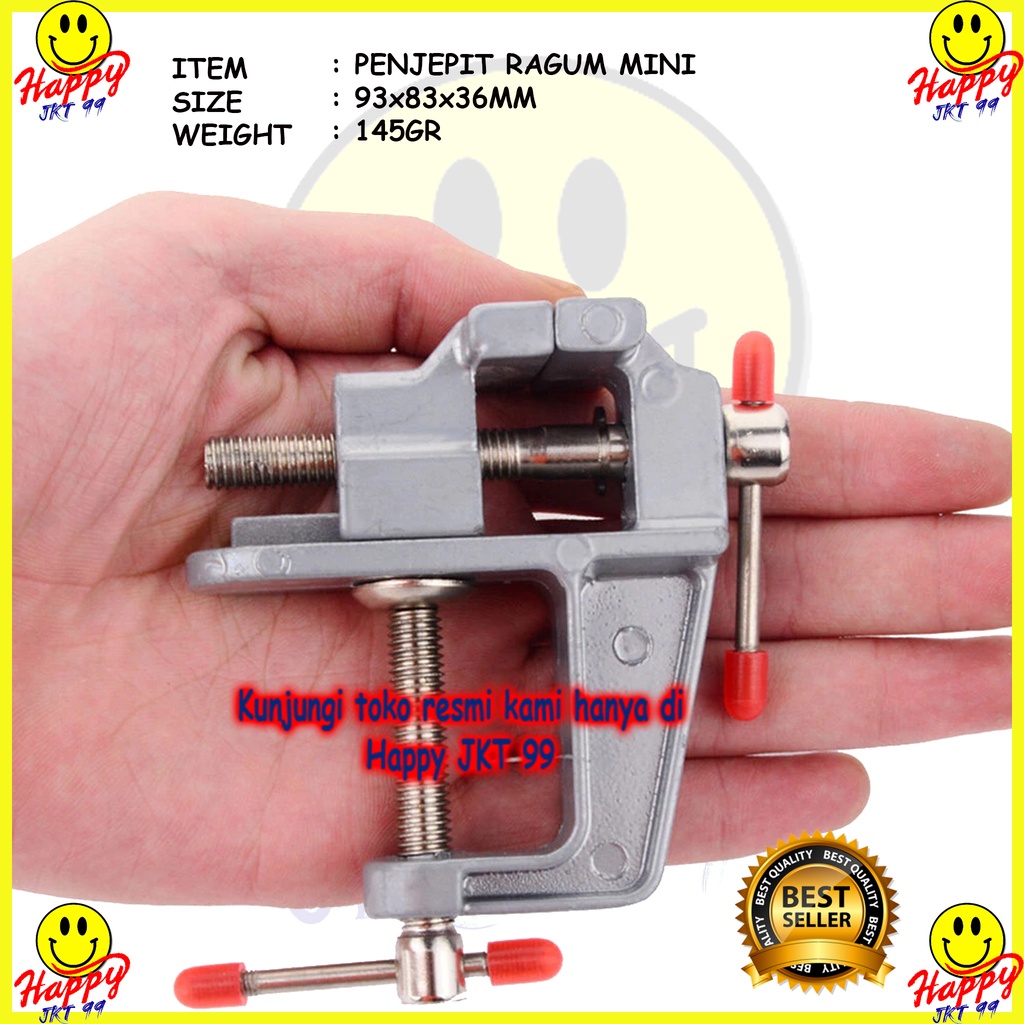 [ HAPPY JKT 99 ] RAGUM CLAMP CATOK VISE MINI PORTABLE JEPIT MEJA CRAFT KERAJINAN TANGAN REPARASI HOBBY