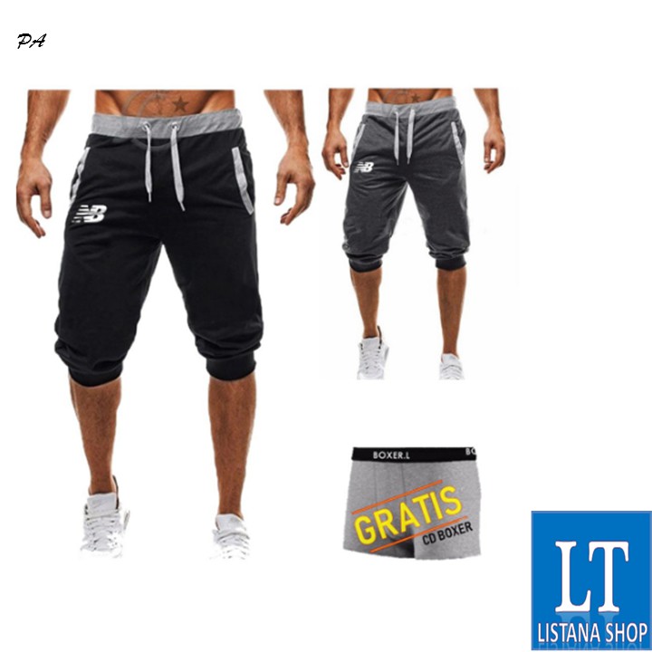 Celana Jogger Pants 3/4 / Jogger Pendek / joger Nike Just Do It All Warna Olagraga Lari Pria Wanita