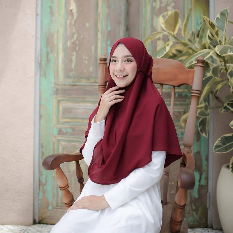Jilbab bergo Maryam non pet / hijab instan bergo Maryam diamond
