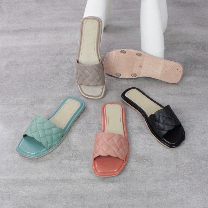 [ GISEL ] sandal wanita BOLONI slop/sandal fashion/sandal santai