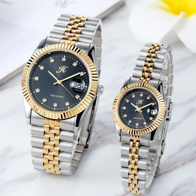 Jimshoney Watch 8045 - Jam Tangan Pria Wanita (Include Box Kayu) Import Original Fashion Trendy