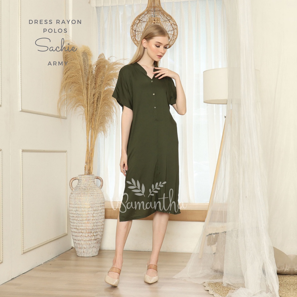 Home Dress Polos Kancing Sachie