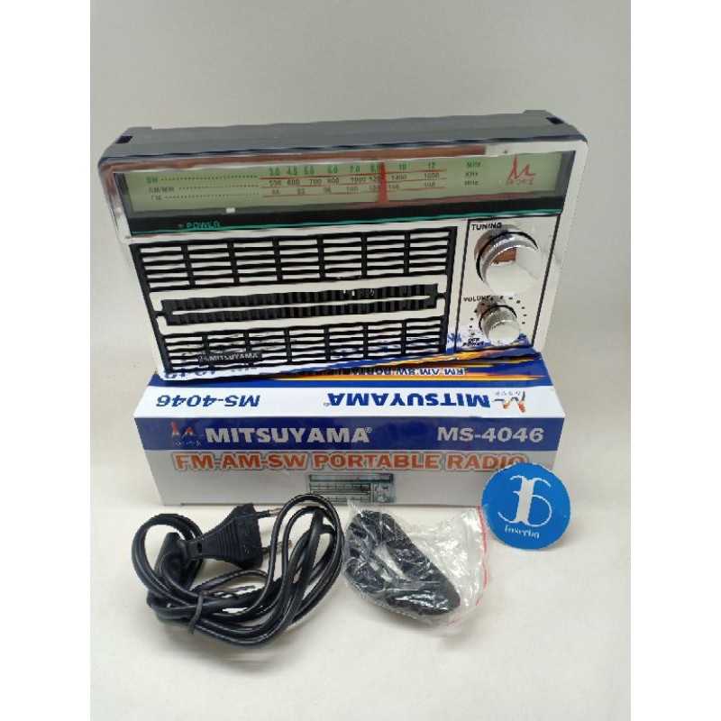 Radio Am Fm Sw Mitsuama MS-4046 - Radio Jadul Mistuyama 4046