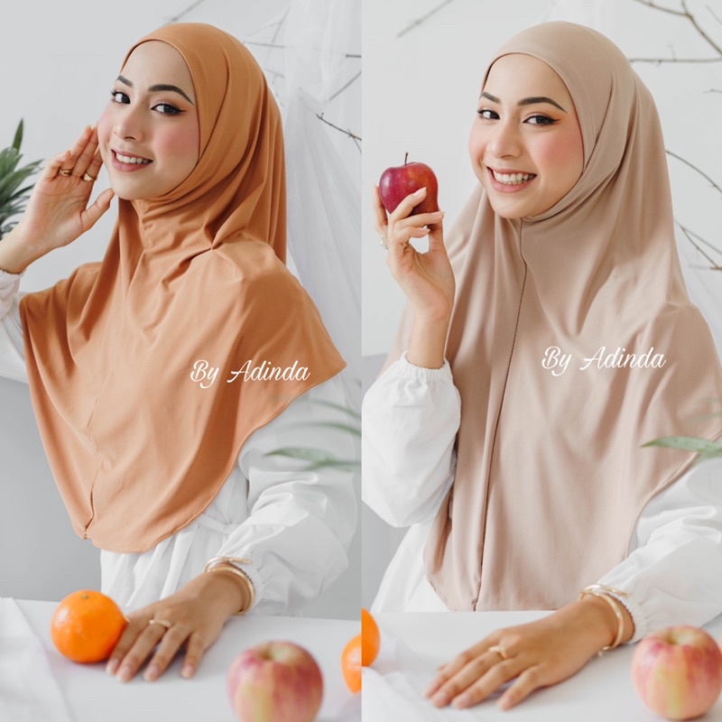 𝐁𝐘 𝐀𝐃𝐈𝐍𝐃𝐀 Khimar Daisy Jersey Bergo Instant Premium Non Pad syria Hijab Daily Daissy Jilbab malay Simple instan Kerudung