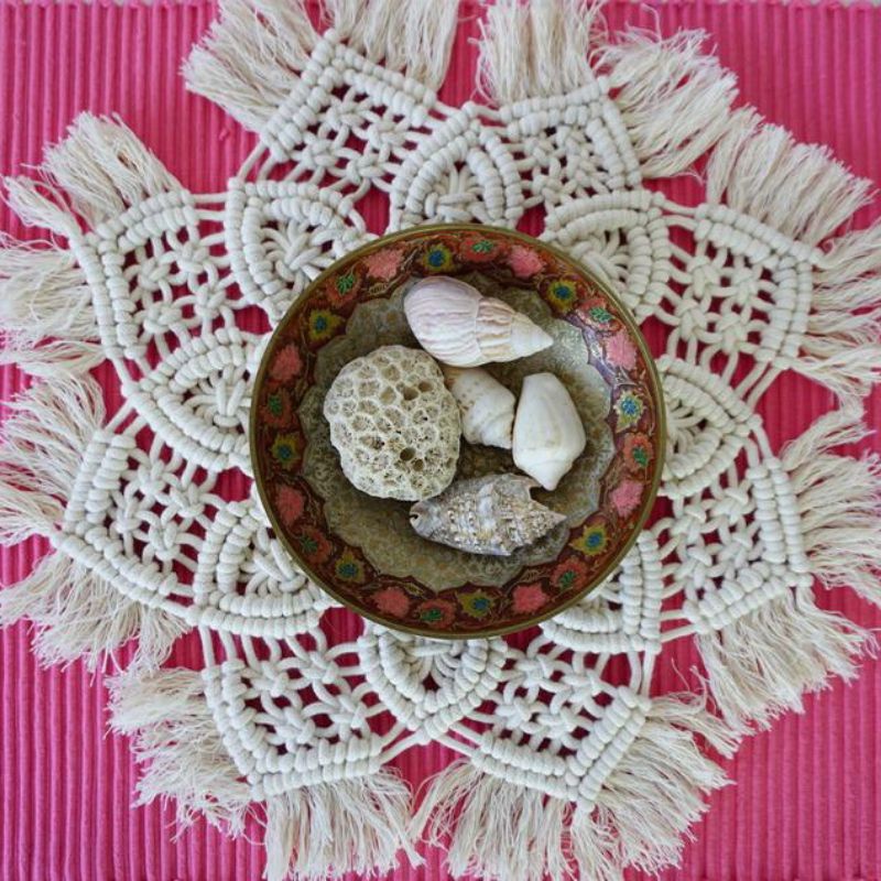 Macrame Mandala | hiasan dinding / meja mandala 003