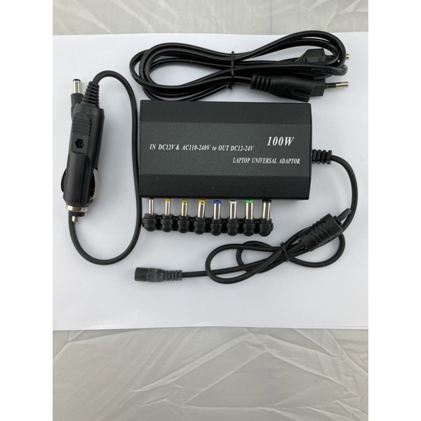 Adaptor universal laptop adaptor 100w combo charger DI mobil 12V-24V 5A