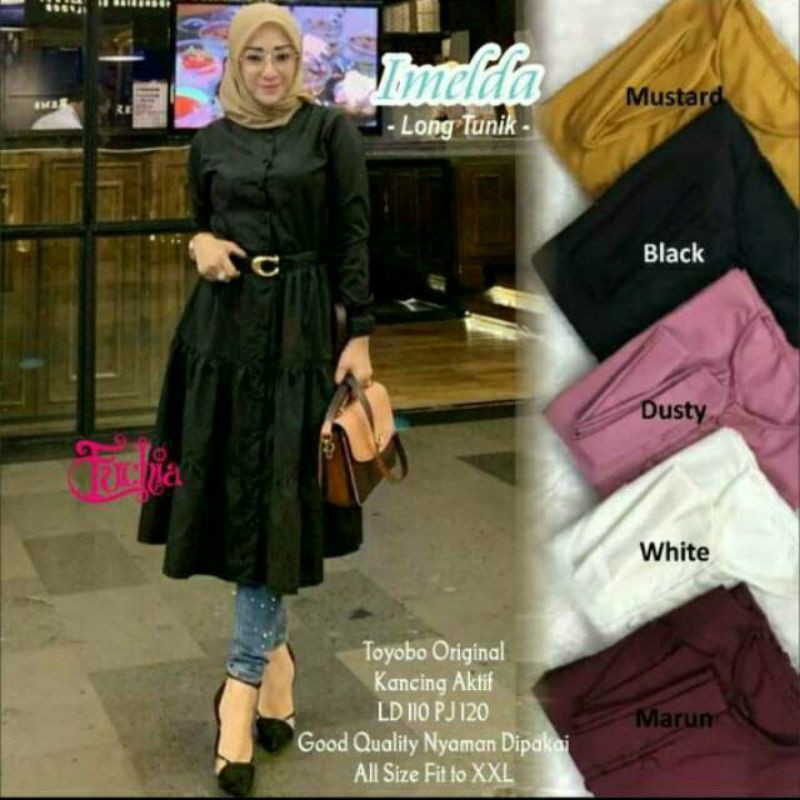 Imelda long tunik by Fuchia