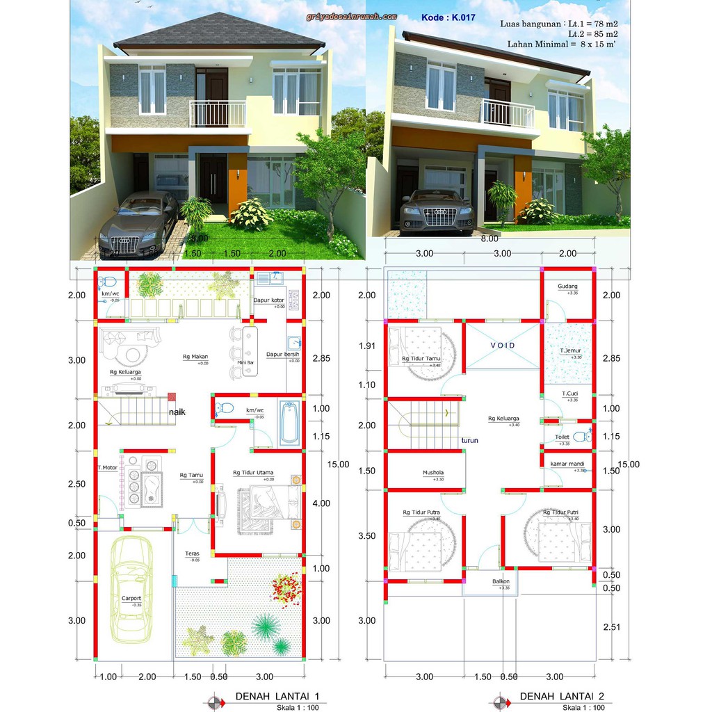 Harga Desain Rumah 4 Kamar Tidur Terbaru Mei 2021 Biggo Indonesia