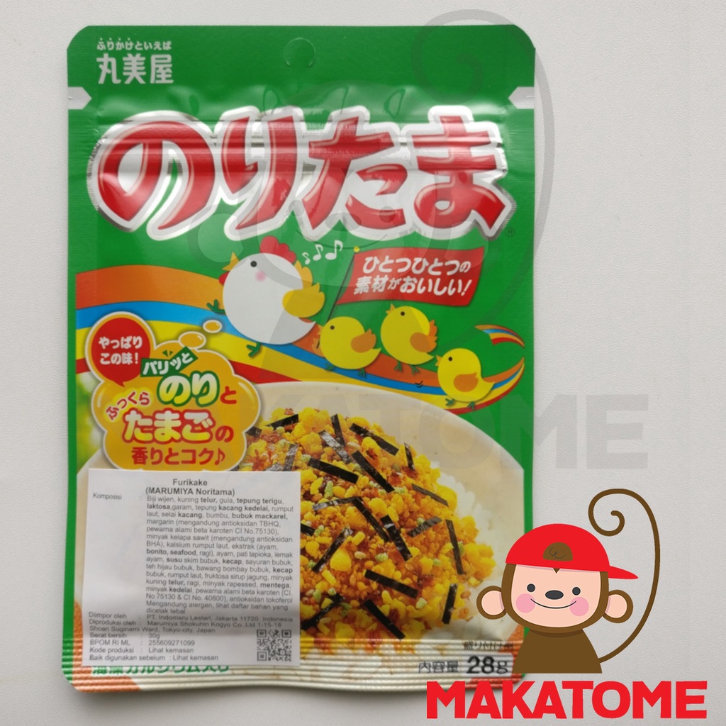 

Marumiya Furikake Noritama 30gr Jepang Japan 30 gr abon tabur