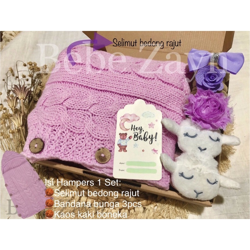 {BEBE ZAYN} Hampers baby/ hampers bayi/ baby gift/ kado bayi/ baby newborn/ Baby Girl/ Baby Boy/ bedong bayi-Lady Lavender