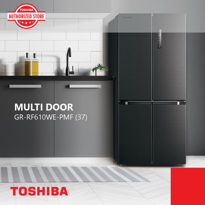 TOSHIBA MULTIDOOR REFRIGERATOR GR-RF610WE-PMF(37)