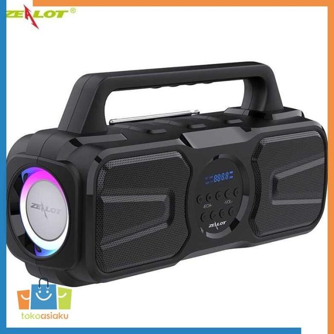 Speaker Bluetooth Portable Mp3 Player Tenaga Surya 20W Zealot P2 H62_7Ylcb5