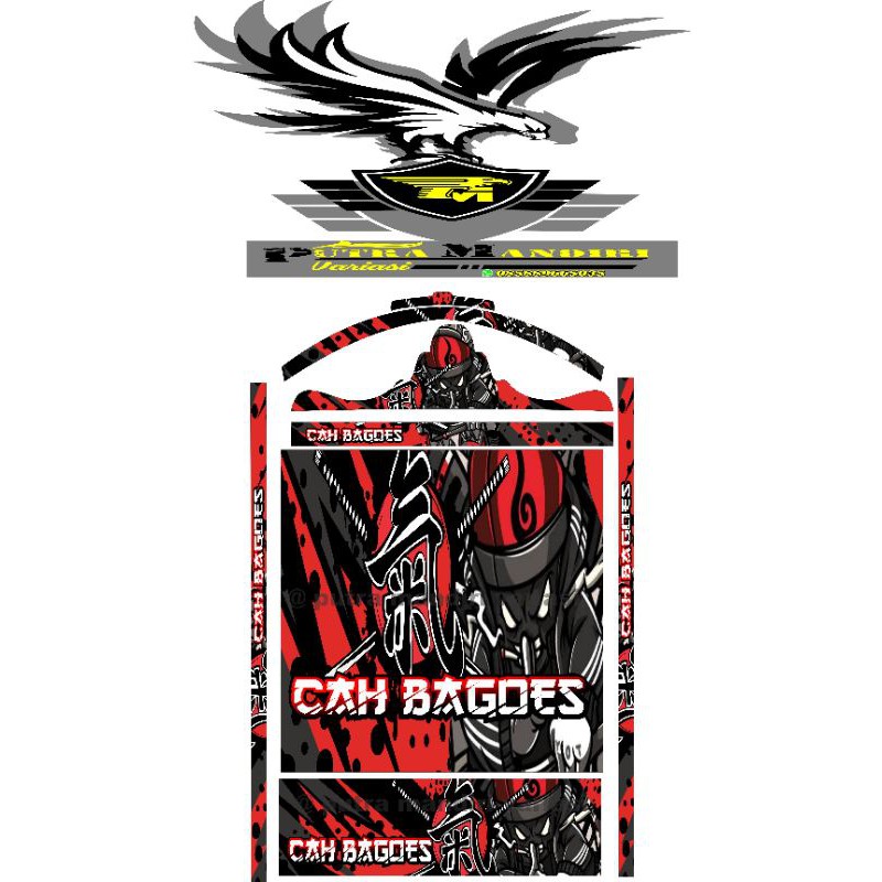 decal sticker sangkar kosan 40x40