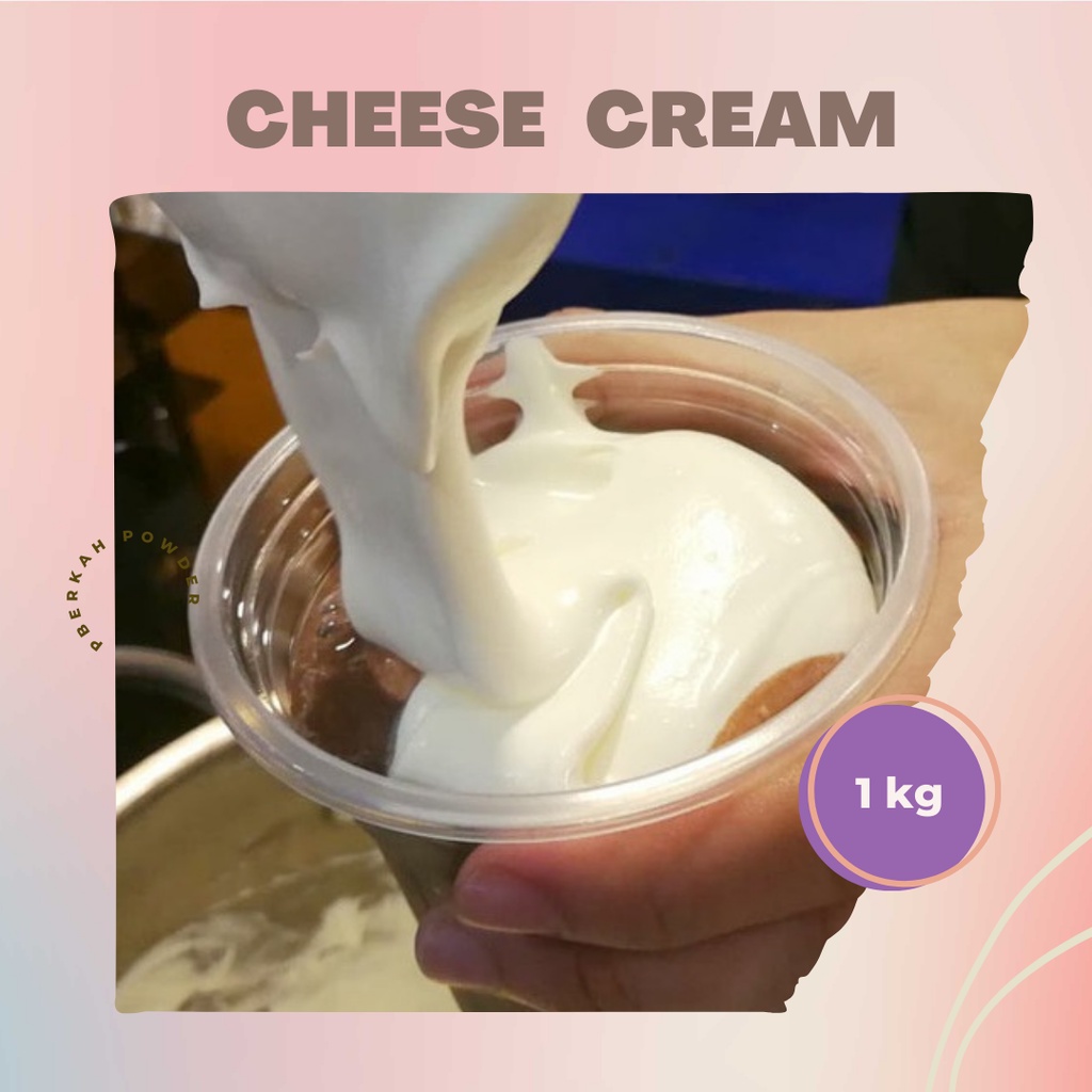 

Cheese Cream 1Kg Premium Topping Tea Foam Minuman Boba Kekinian