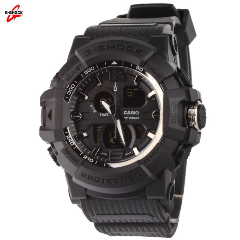 Exclusive Jam Tangan Pria Dual Time Water Resistance Gratis Kotak