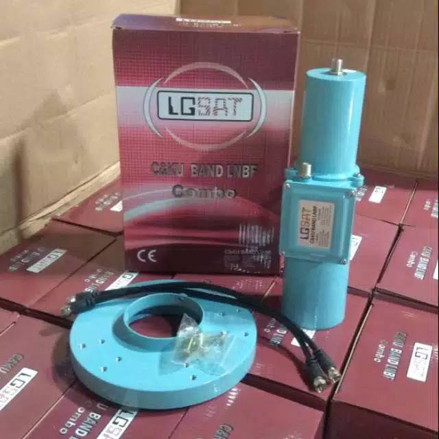 LG Sat lgsat LNB Combo C/KuBand TELKOM 4 dan SES 9