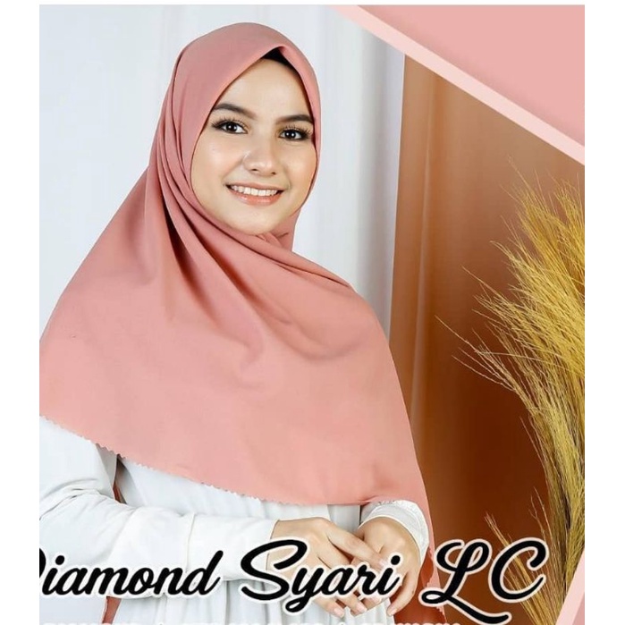 Segiempat syari polos diamond italiano crepe -+ 130x130