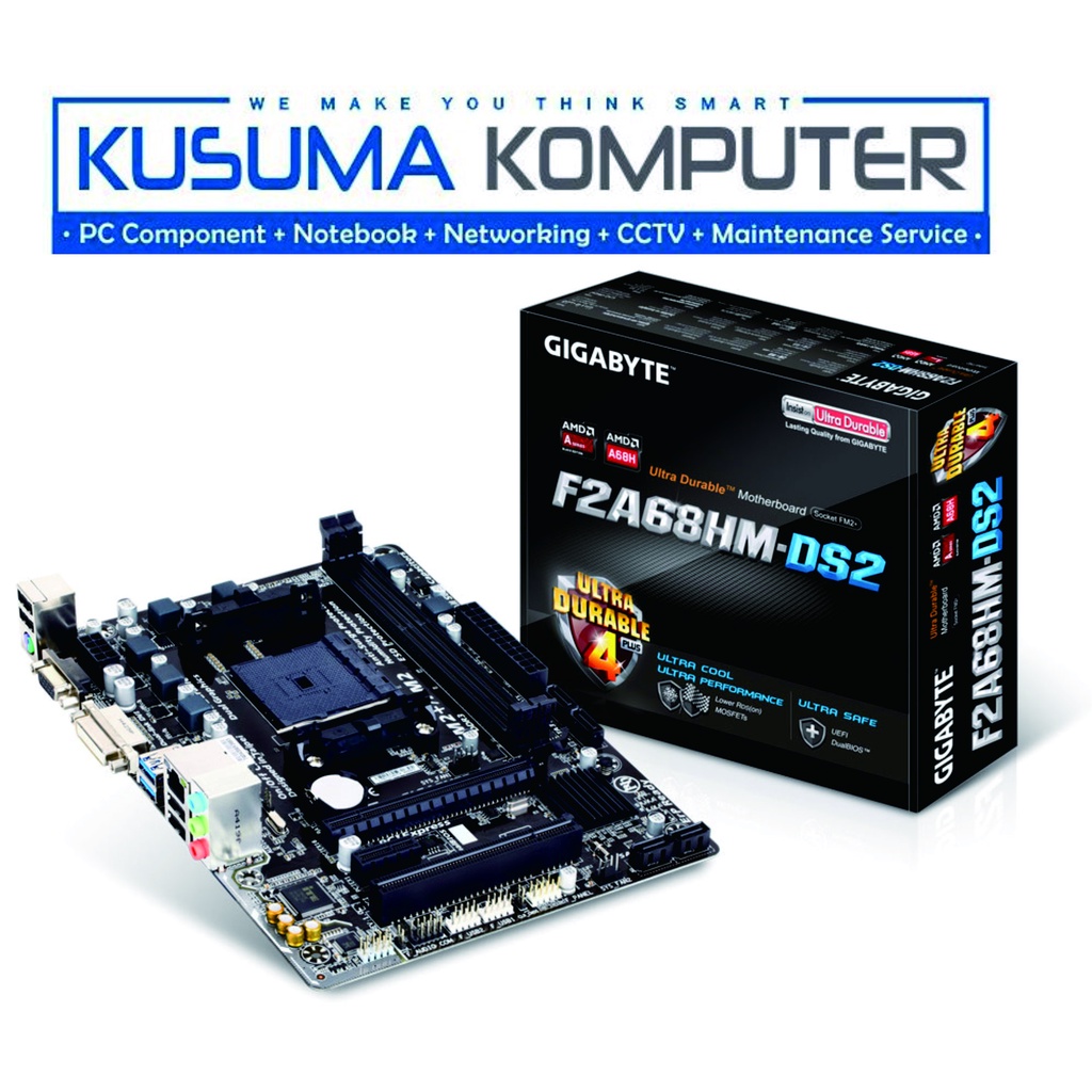 Gigabyte Motherboard A68H GA-F2A68HM-DS2 Socket FM2+/FM2