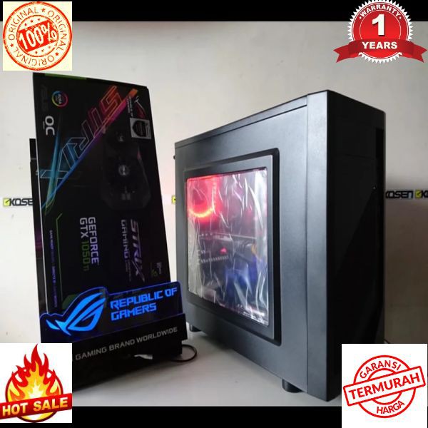Terlaris PC RAKITAN GAMING ASUS ROG STRIX WITH RGB AURA SYNC KABYLAKE