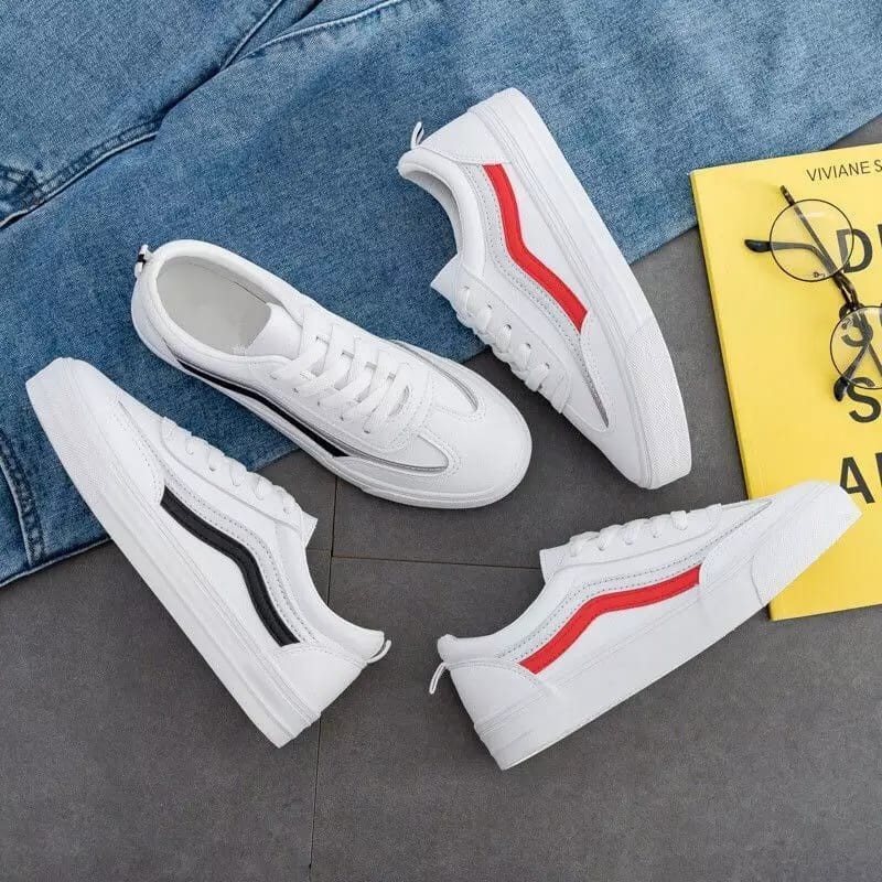 RYS - Simple Streak Sepatu Sneakers Wanita Fashion Casual - Ori Import