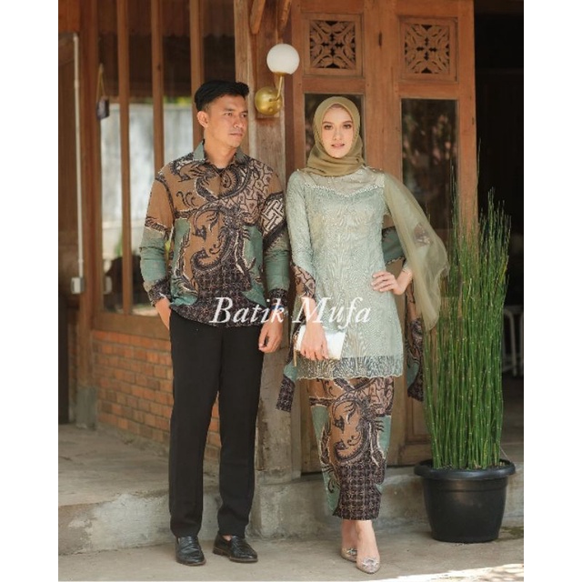 Couple VEKA Sage Green kebaya couple KEBAYA MODERN Kebaya wisuda terbaru kebaya tunangan lamaran