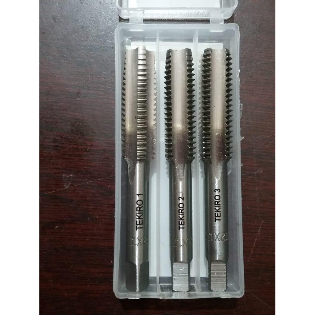Tekiro Hand Taps Set 3pcs M12x1.75 / Tekiro Mata Hand Tap M12x1.75