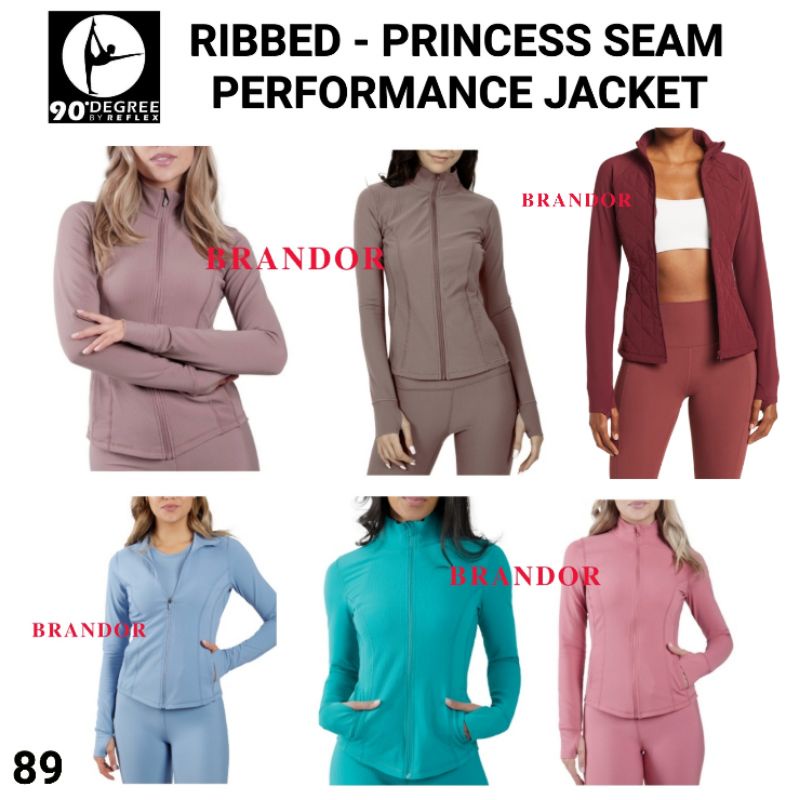 DGJC89 (Original) - RIBBED - PRINCESS SEAM PERFOMANCE FULL ZIPPER JACKET By DEGREE